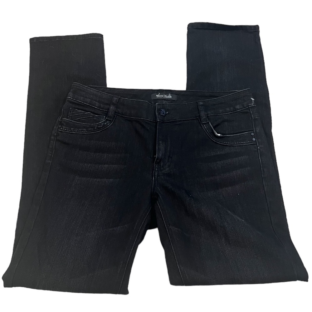 White House Black Market Blanc Slim Leg Black Women's 8R